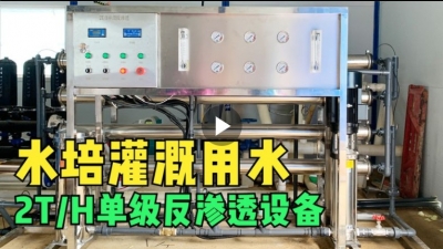 2T/H單級反滲透設備——現(xiàn)代化農(nóng)場水培綠葉蔬菜種植